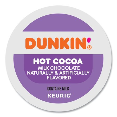 DUNKIN Milk Chocolate Hot Cocoa K-Cup Pods, PK22 PK 881334012613